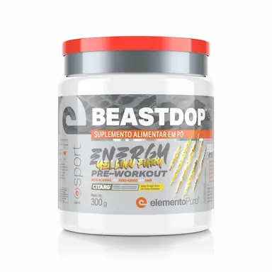 BEASTDOP ENERGY DRINK FRUTAS AMARELAS 300G ELEMENTO PURO