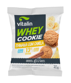 WHEY COOKIE VITALIN BANANA COM CANELA ZERO 40G