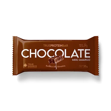 TRUE PROTEIN BAR CHOCOLATE MEIO AMARGO 35G TRUE SOURCE