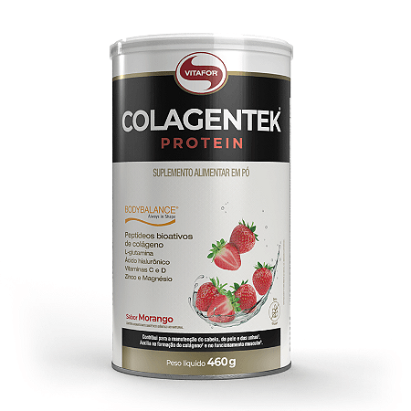 COLAGENTEK PROTEIN MORANGO 460G VITAFOR