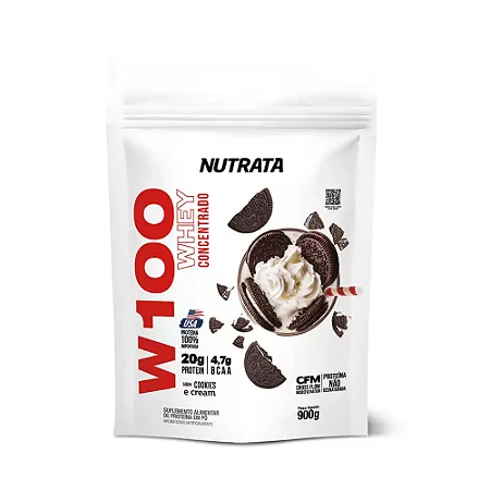 W100 REFIL SABOR COOKIES & CREAM NUTRATA