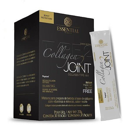 COLLAGEN 2 JOINT  LIMÃO-SICILIANO ESSENTIAL NUTRITION (DISPLAY 330G-30 SACHÊS)