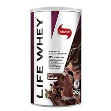 LIFE WHEY LATA 450G CACAU VITAFOR
