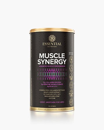 MUSCLE SYNERGY LATA 427,5G - 15 DOSES - SABOR JABUTICABA COM LIMÃO