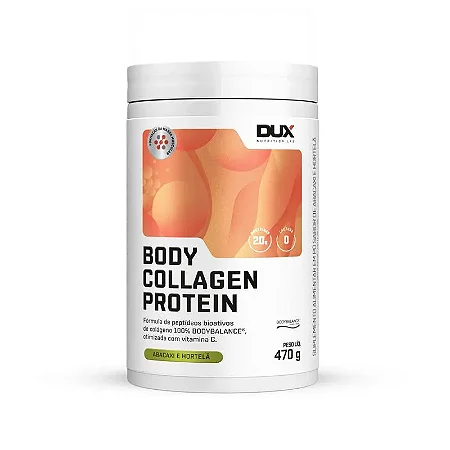BODY COLLAGEN PROTEIN 470G ABACAXI COM HORTELÃ  DUX NUTRITION - 20 DOSES