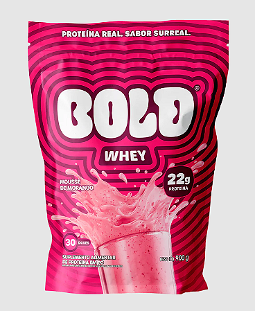 BOLD WHEY MOUSSE DE MORANGO 900g