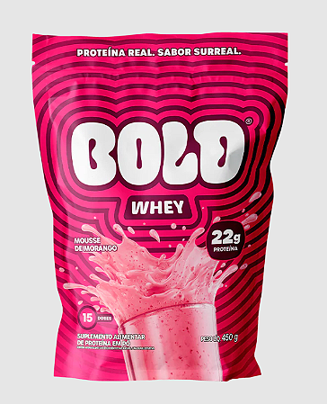 BOLD WHEY MOUSSE DE MORANGO 450g