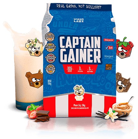 CAPTAIN GAINER 3KG STRAWBEAR UNDER LABZ