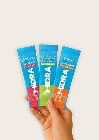 HIDRA ELETRÓLITOS DOBRO LARANJA E MORANGO  7G