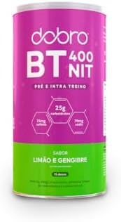 DOBRO BT NITRATO PRÉ E INTRA TREINO COM CAFEÍNA SABOR LIMÃO E GENGIBRE 450G