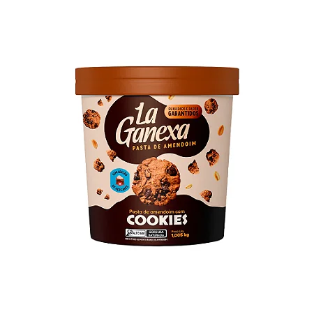 LA GANEXA PASTA DE AMENDOIM DE COOKIES 1,005KG