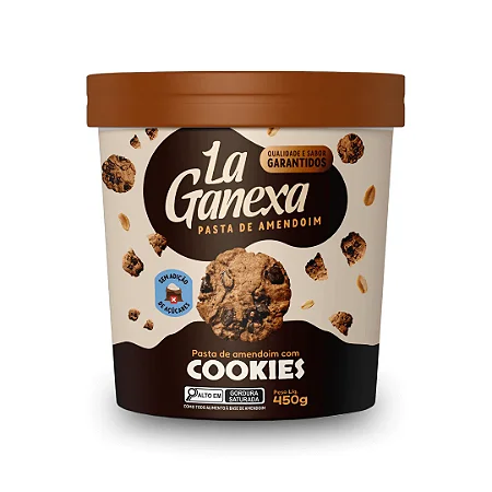 LA GANEXA PASTA DE AMENDOIM DE COOKIES 450G