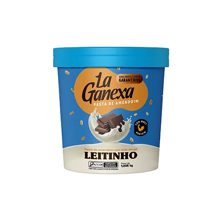 LA GANEXA PASTA DE AMENDOIM DE LEITINHO COM WHEY 1,005KG