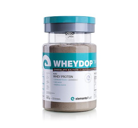 WHEYDOP 3W 900G CHOCOLATE MALTADO COM NIBS DE CACAU