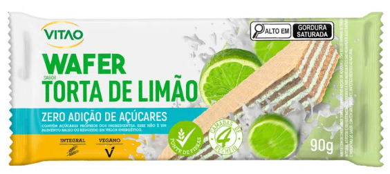 WAFER INTEGRAL TORTA DE LIMÃO ZERO 90G VITAO