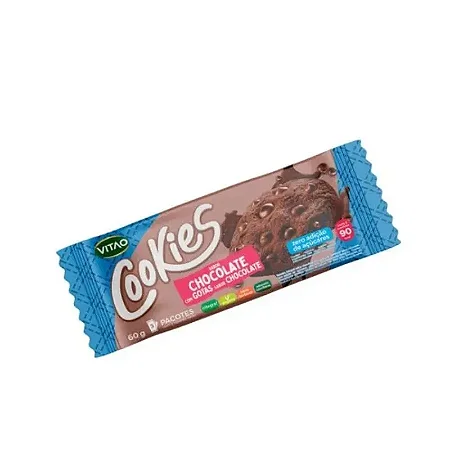 COOKIES SEM GLÚTEN CHOCOLATE 60G VITAO