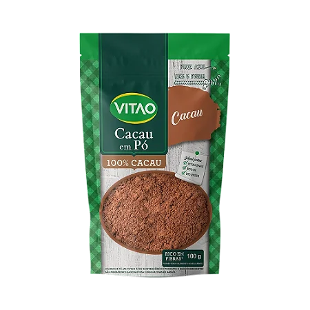 100% CACAU EM PÓ 100G VITAO