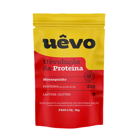 SACHÊS ALBUMINA MORANGO UÊVO 28G