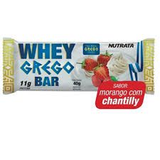 WHEY GREGO BAR MORANGO COM CHANTILLY 4OG