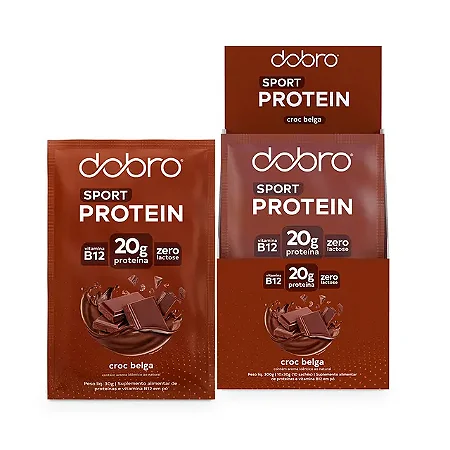 SACHÊS DOBRO SPORT PROTEIN CROC BELGA 30G