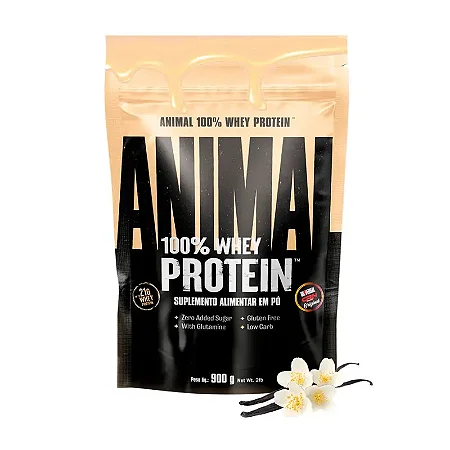 ANIMAL 100% WHEY PROTEIN BAUNILHA REFIL 900G UNIVERSAL