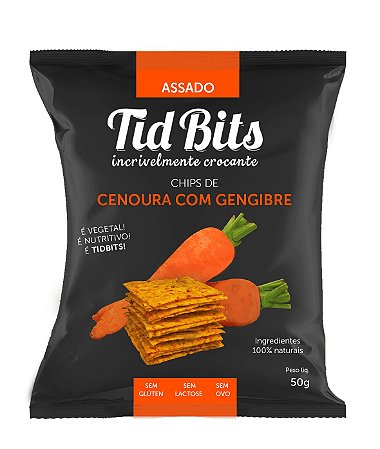 TIDBITS CENOURA COM GENGIBRE 50G