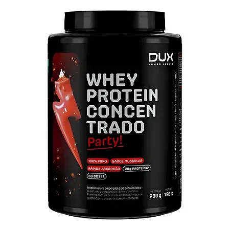 WHEY PROTEIN CONCENTRADO PARTY CHURROS DUX NUTRITION - POTE 900G