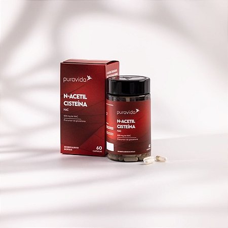 N-ACETIL CISTEÍNA 600MG NAC 60CAP PURA VIDA