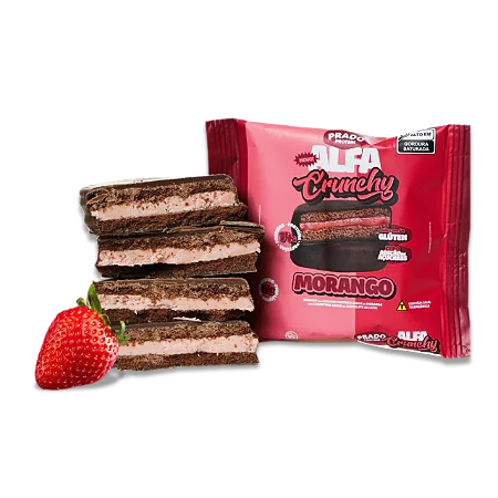 PRADO PROTEIN ALFA CRUNCHY SABOR MORANGO 45G