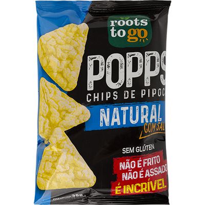 POPPS PIPOCA NATURAL COM SAL 35G