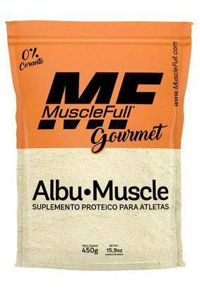 ALBU.MUSCLE GOURMET 450G LARANJA