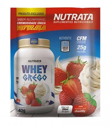 SACHÊ WHEY GREGO MORANGO COM CHANTILY 40G