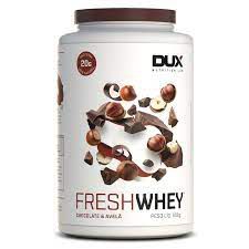 FRESH WHEY CHOCOLATE BELGA E AVELÃ 900G DUX NUTRITION