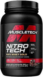MUSCLETECH NITRO TECH 100% WHEY GOLD DOUBLE RICH CHOCOLATE 2,0LB (30 DOSES)