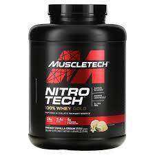 MUSCLETECH NITRO TECH 100% WHEY GOLD FRENCH VANILLA CRÈME 5LB (76 DOSES)