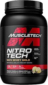 MUSCLETECH NITRO TECH 100% WHEY GOLD FRENCH VANILLA CRÈME 2,20LB (30 DOSES)