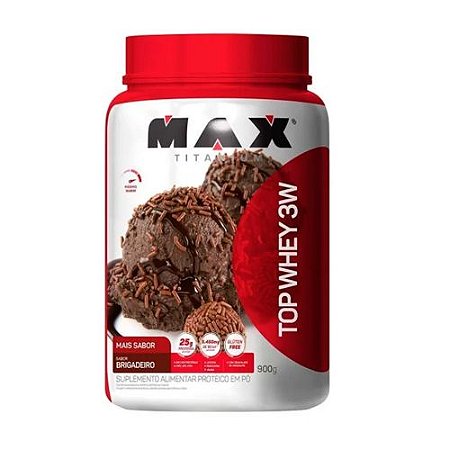 TOP WHEY 3W + SABOR 900G BRIGADEIRO