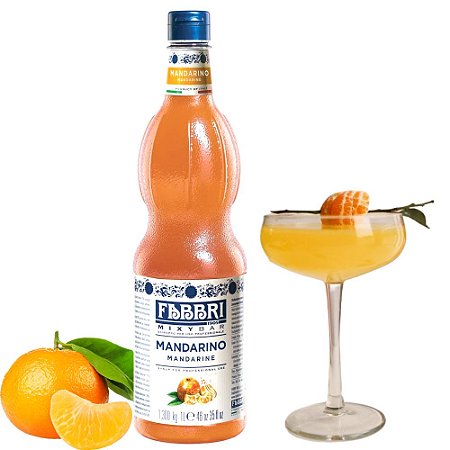 Xarope Para Soda Italiana Fabbri Tangerina 1 Litro Mandarin Drink Gin Bartender Barman Coquetel
