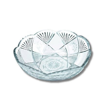 Bowl Tigela Saladeira Vidro Transparente 23 cm Multiuso Cozinha Servir Mesa