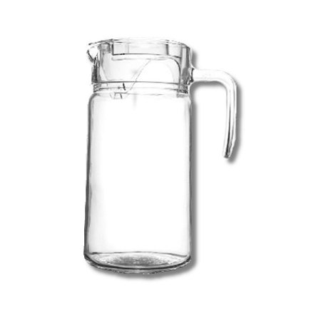 Jarra Suco Chá Agua Com Tampa Vidro Transparente 1,85 Litros Premium Servir Mesa
