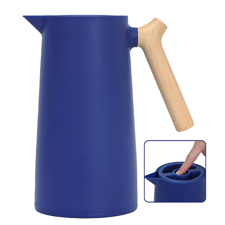 Garrafa Termica 1 Litro Café Cha Plastico Nordica Abertura Por Clique Mesa Posta Elegante