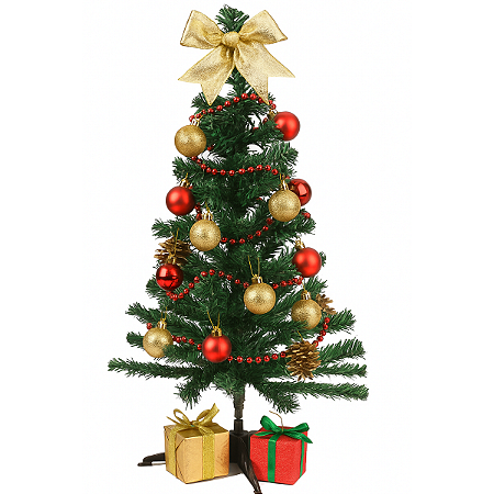 Arvore de Natal 60cm Luxo Verde Pinheiro 61 Pontas Tradicional Decoracao Natalina Enfeite