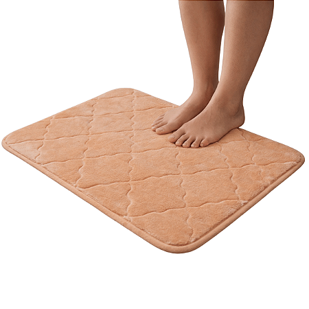 Tapete Retangular 60x40cm Antiderrapante Poliester Macio Casa Decoracao