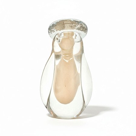 Imagem Nossa Senhora Aparecida 16cm Vidro Tipo Murano Escultura Decorativa Moderna Arte Sacra