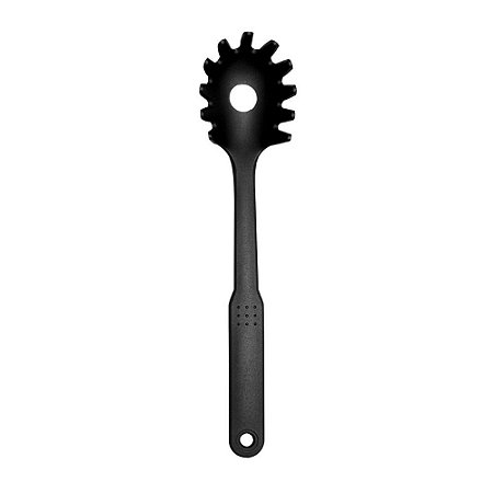 Pegador De Macarrao Nylon Yazi 30,5 Cm Preto Resistente Pratico Funcional Essencial Cozinha