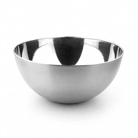 Bowl Em Aço Inox Polido Tigela Multiuso 9 cm Preparo Cozinha Completa Funcional
