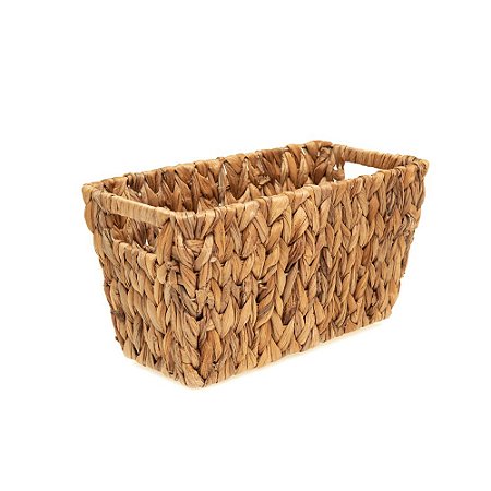 Cesta Organizadora em Palha de Seagrass Fibra Natural Decorativa 30 x 16cm Artesanal Casa