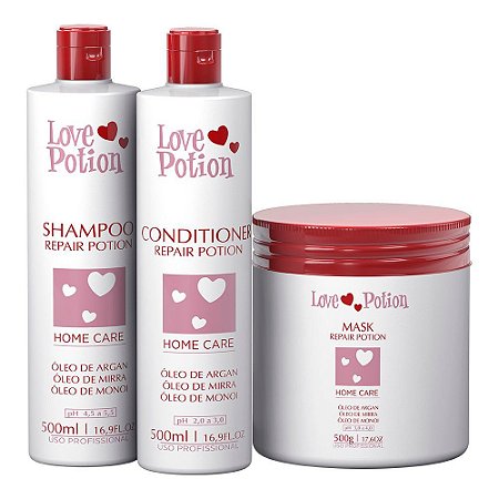 Kit Home care - Repair - Shampoo + Máscara + Condicionador - Love Potion