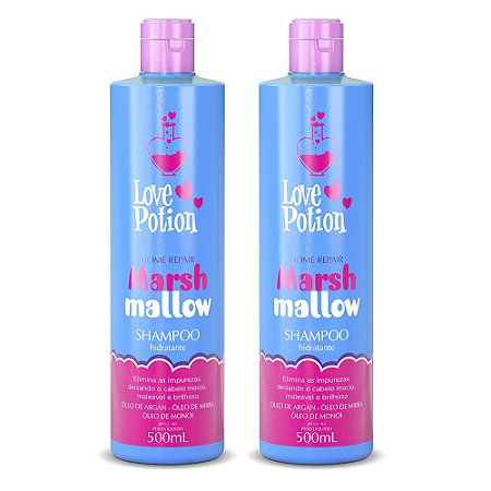 2 Shampoos 500ml - Marshmallow - Love Potion