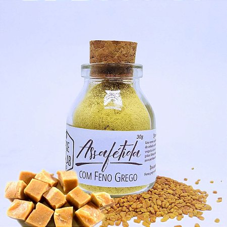 Assafétida com Feno Grego 30g | 60g - Ferula Asafoetida